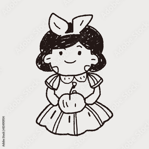 snow white doodle