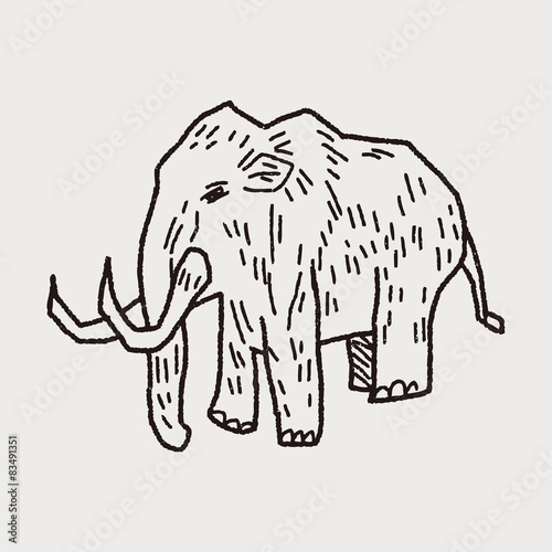 Mammoth doodle