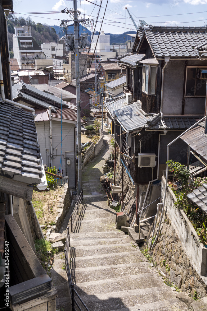 Fototapeta premium 尾道の路地のある風景