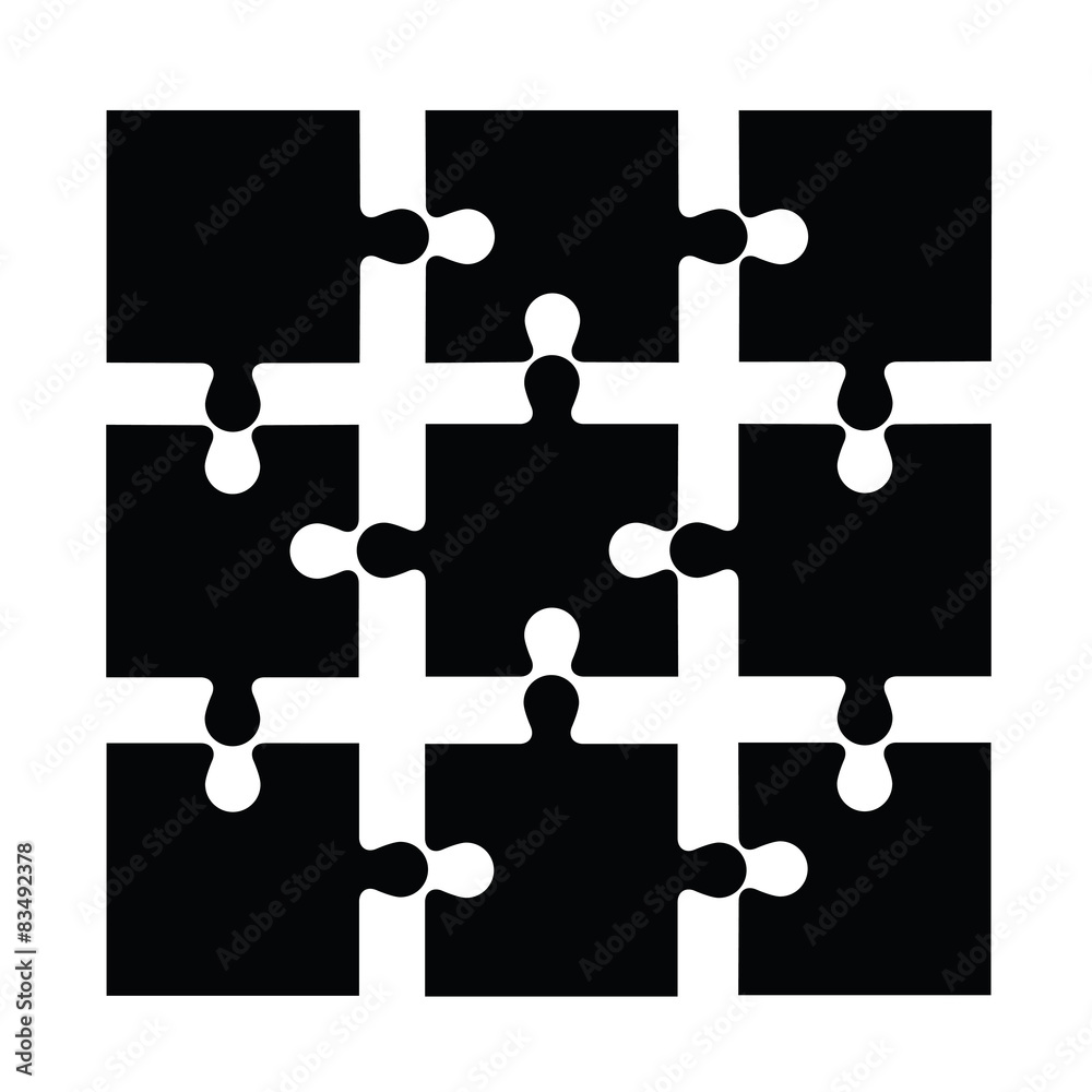 Obraz premium Template of abstract puzzle. 