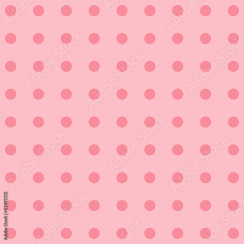 Polka dot fabric. Retro vector background or pattern