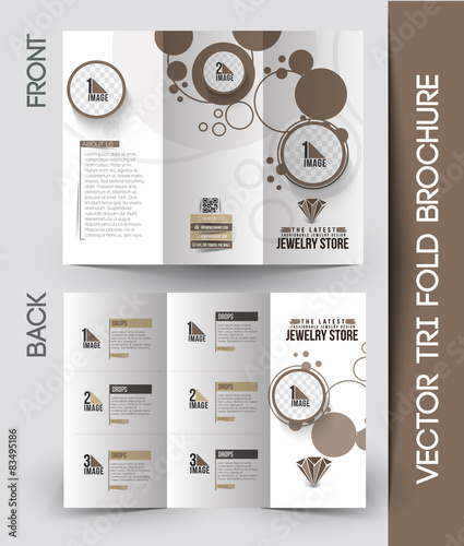 Jewelry Store Tri-Fold Mock up & Brochure Design 