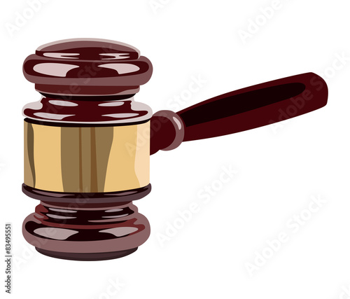 Wooden gavel