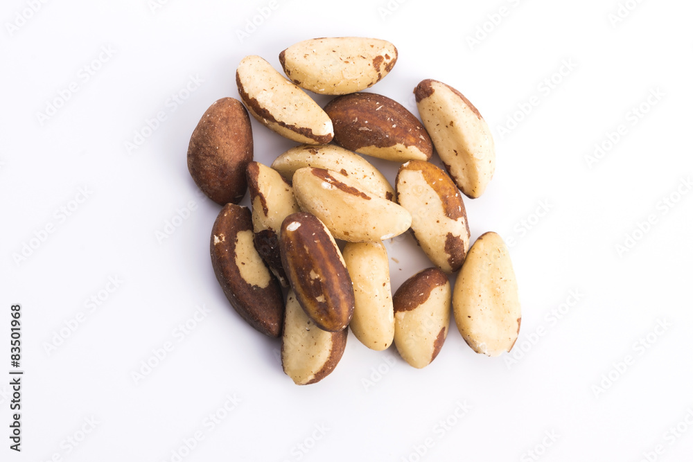 brasil nuts isolated on white background brasil nuts isolated on white background