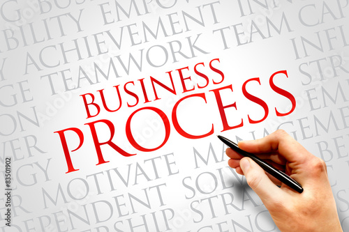 Business Process word cloud, business concept