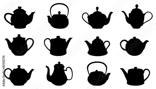 teapot silhouettes photo