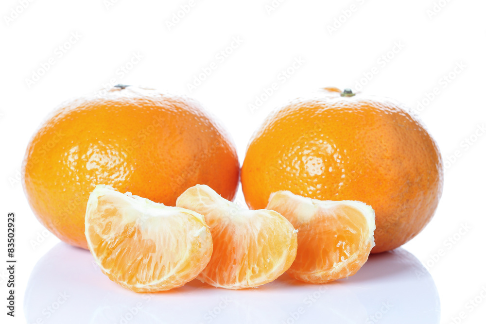 Orange fruit isolated on white background. Orange fruit isolated on white background.
