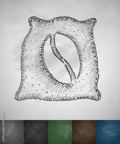 bag of coffee icon