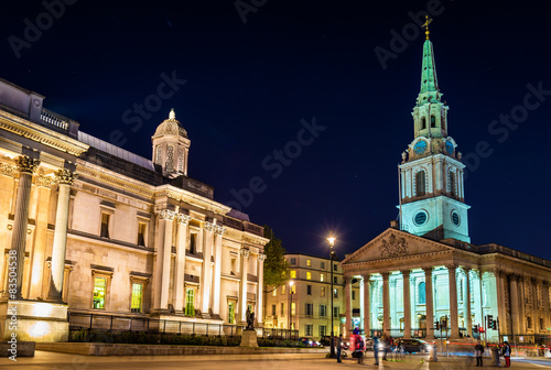 St Martin-in-the-Fields church on Trafalgar Square - London