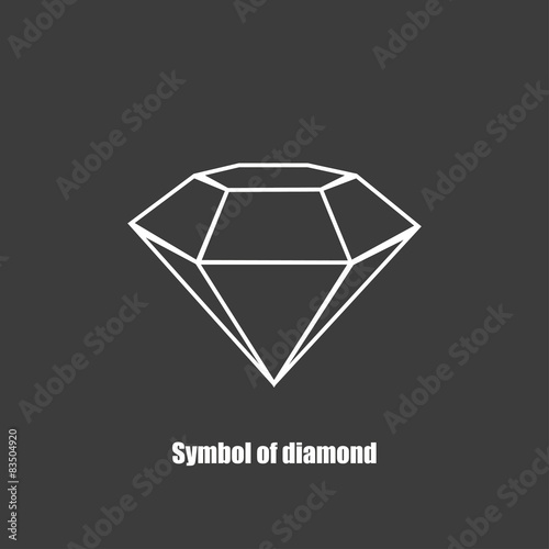 Background with Diamond symbol vector illustration