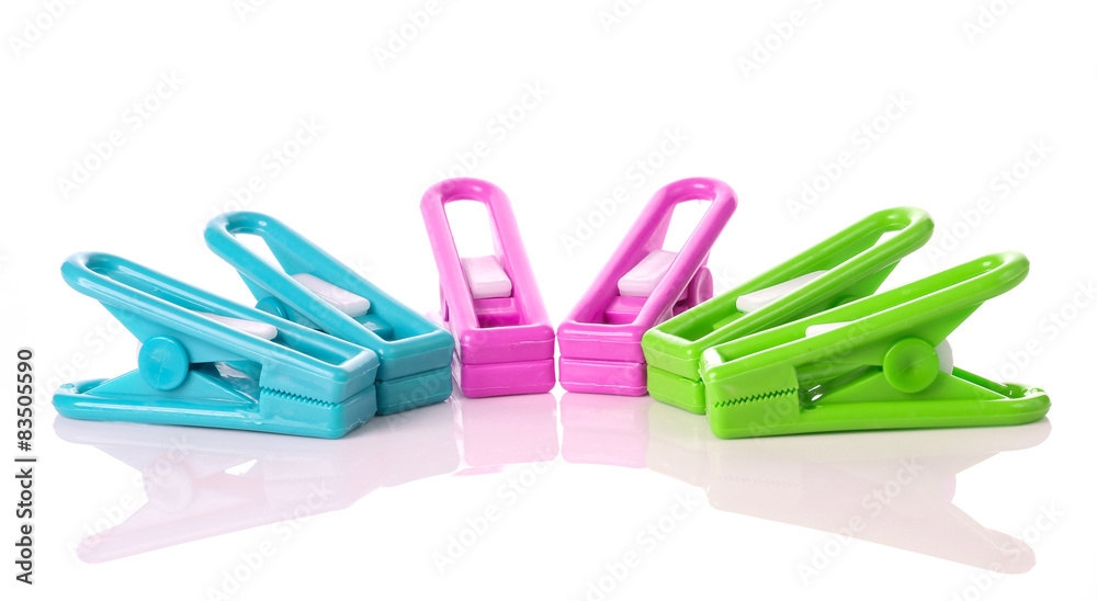 Clothespin on white background Clothespin on white background