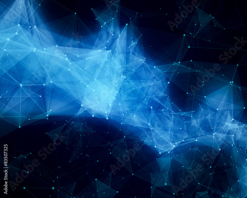 Blue abstract nebula