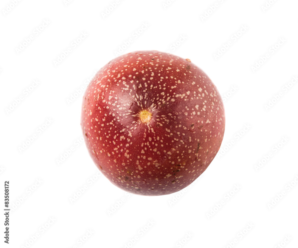 Fototapeta premium Passion fruit over white background