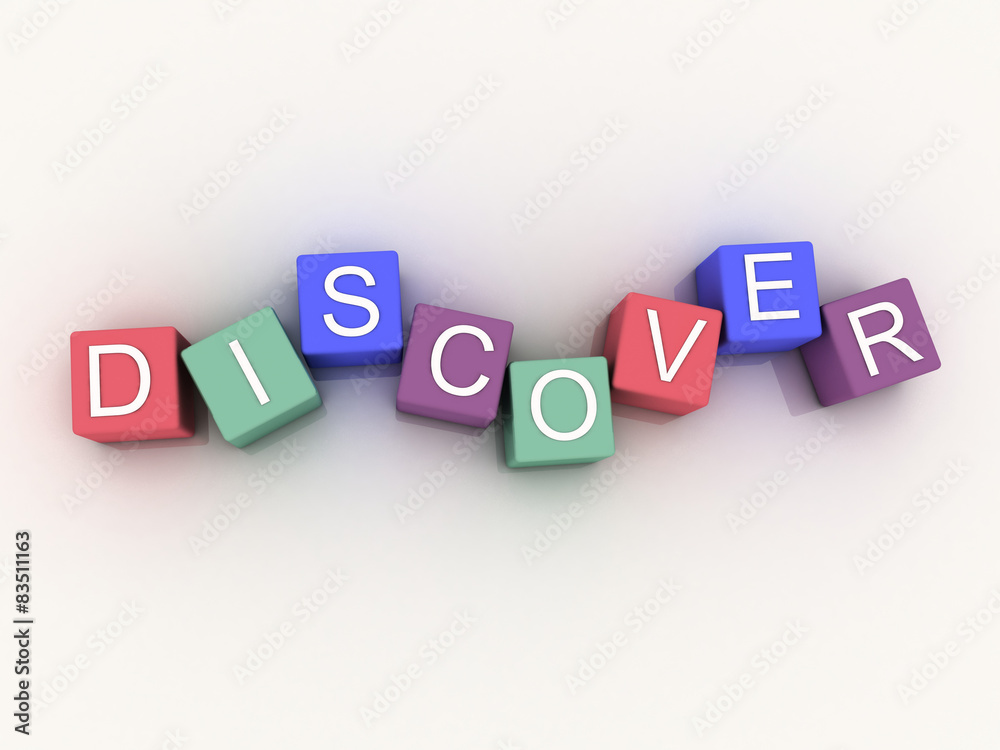 3d image Discover on white background 3d image Discover on white background