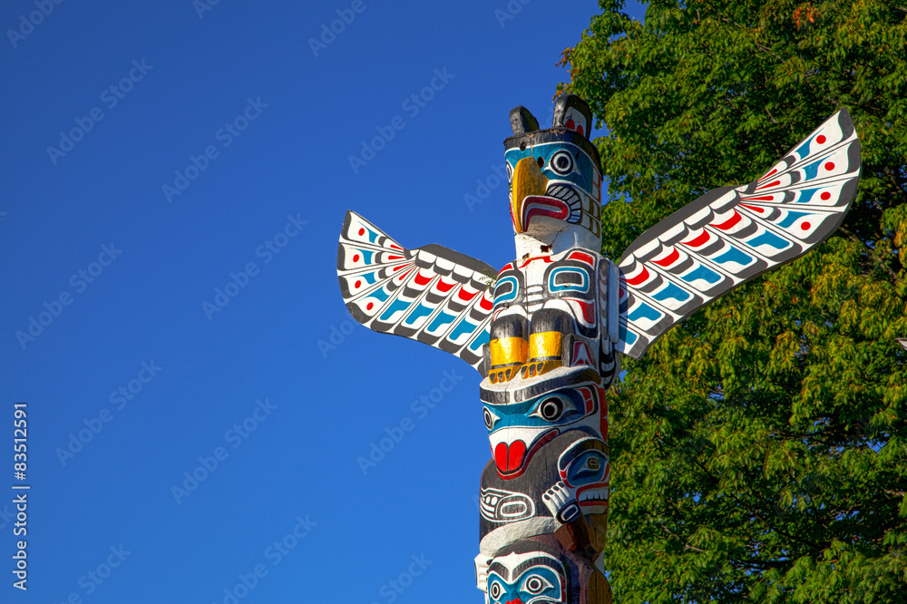 Wunschmotiv: Totempfahl im Stanley Park, Vancouver, Kanada #83512591