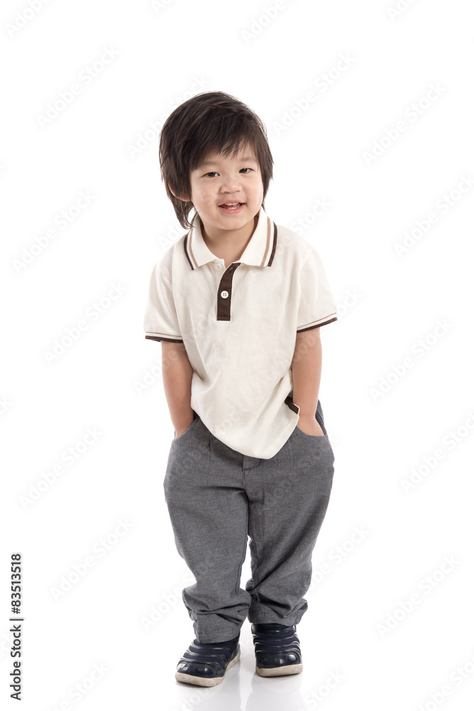 Portrait of Asian schoolboy with backpack Portrait of Asian schoolboy with backpack