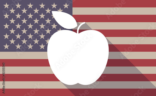 USA flag icon with a fruit