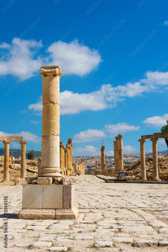 Ancient Jerash Jordan Forum Cardo