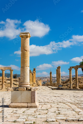 Ancient Jerash Jordan Forum Cardo