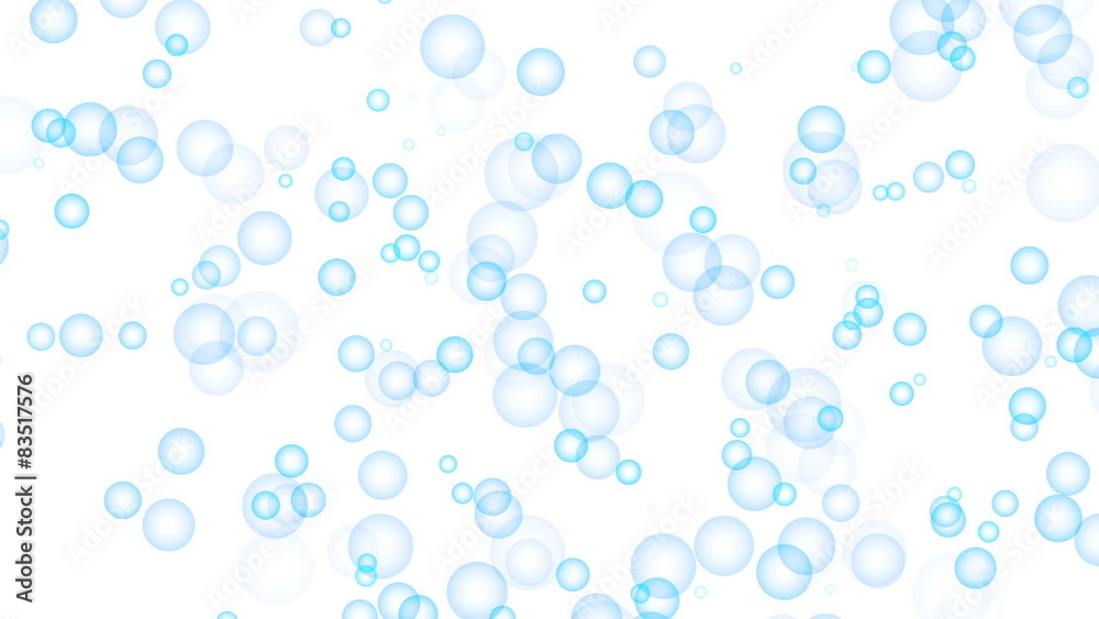 Air Bubbles Are Floated , seamless loop, isolated on white Air Bubbles Are Floated , seamless loop, isolated on white