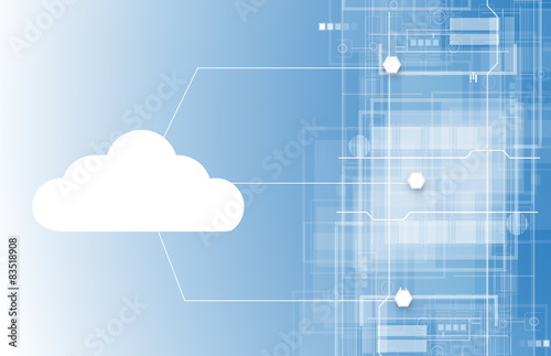 Integration technology with nature, sky. Best ideas for Business