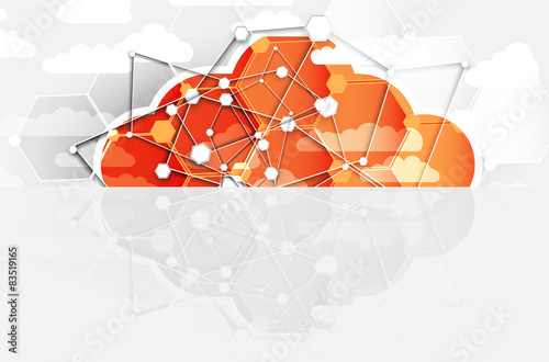 Integration technology with nature, sky. Best ideas for Business