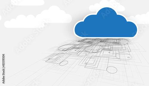 Integration technology with nature, sky. Best ideas for Business