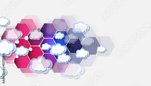 Integration technology with nature, sky. Best ideas for Business