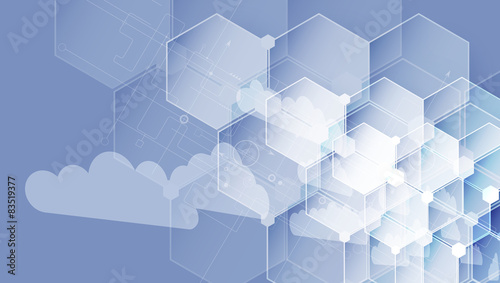 Integration technology with nature, sky. Best ideas for Business