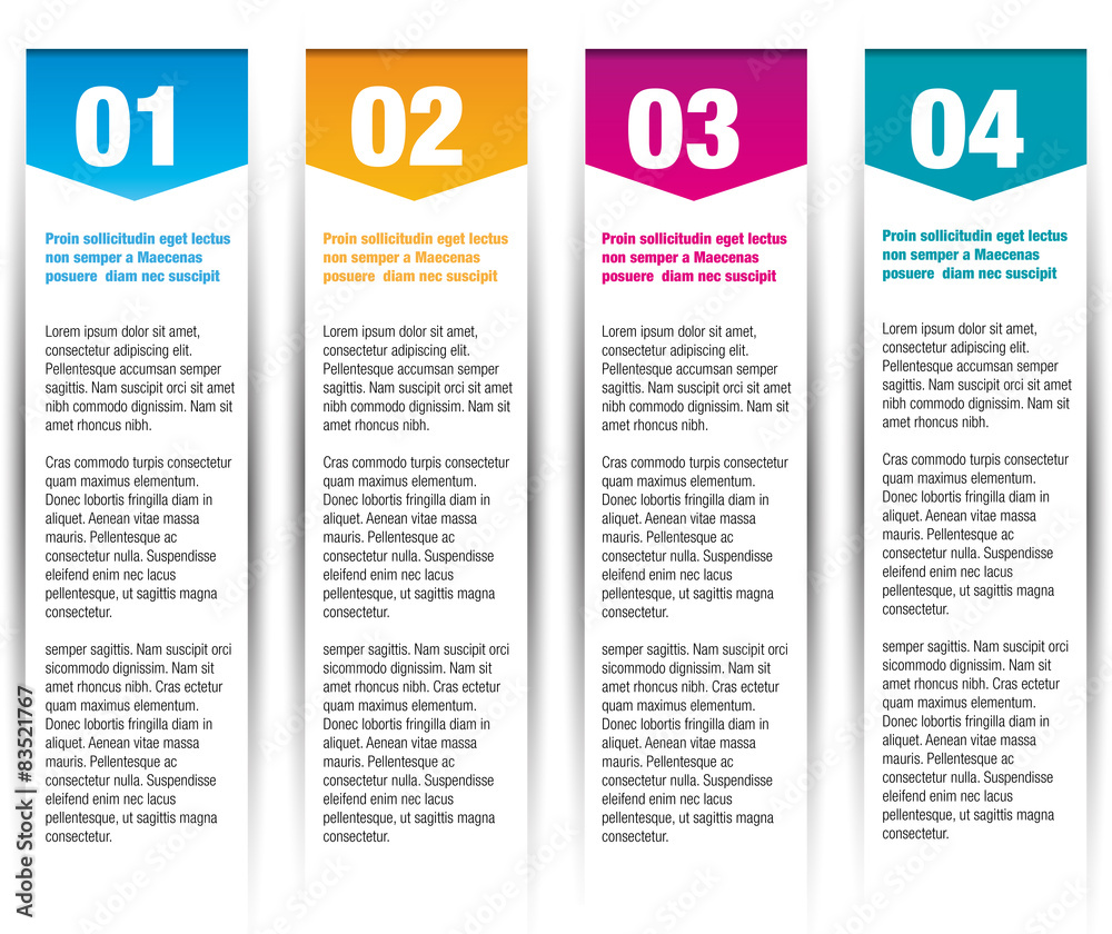 Kakemono Infographie avec chiffres