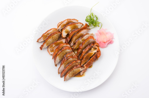 Roasted duck and vegetables, Chinese style
