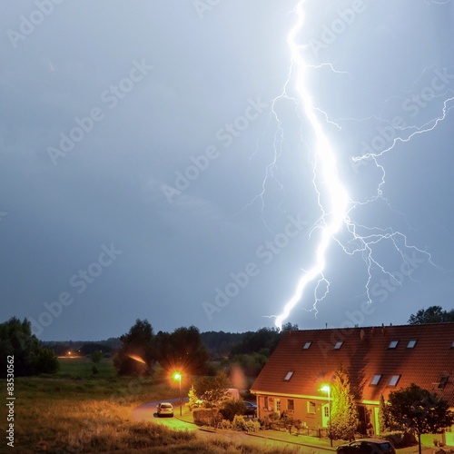 Quadro em tela blitzeinschlag