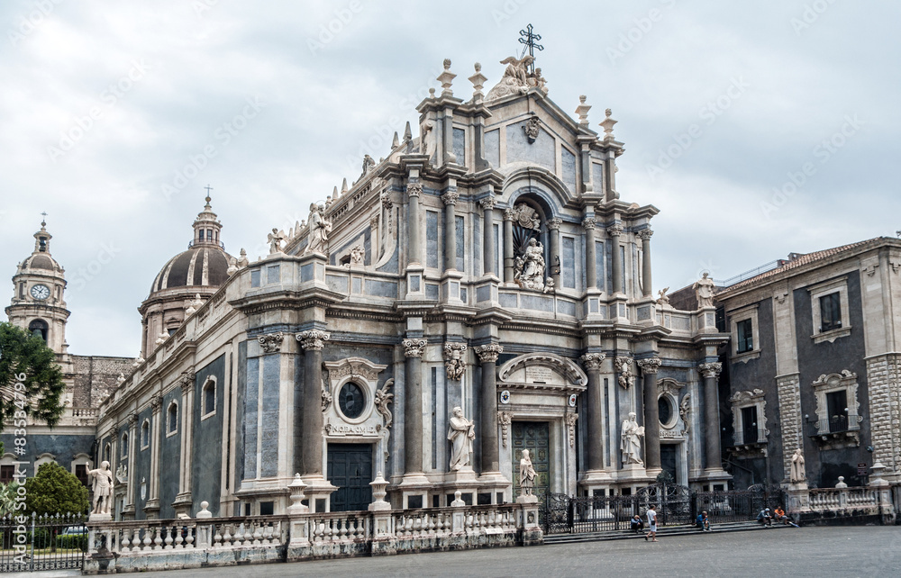 Cathedral of Santa Agatha in Catania, Sicily, Italy
