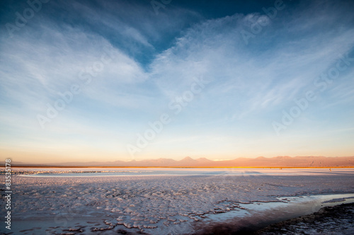 Chile, Atacama Desert, Tebenquinche salt flat photo