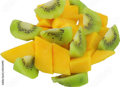 Mango isolated on white background 