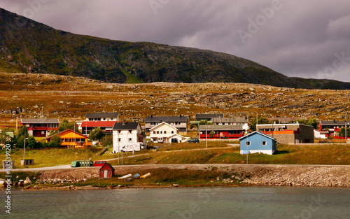 Norway, Hammerfest, View of village photo