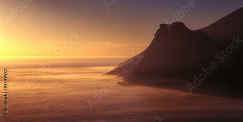 South Africa, Cape Peninsula, Sunset View From Chapman's Peak photo