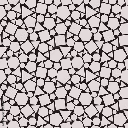 Seamless pattern of regular geometric polygon shapes