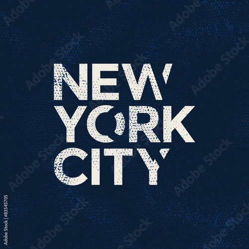 New york city typography, t-shirt graphics. Vector illustration