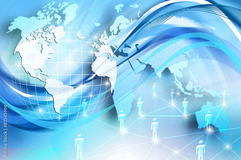 Fototapeta premium Best Internet Concept of global business from concepts series