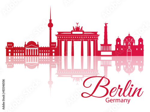 Vector silhouette of Berlin, Germany