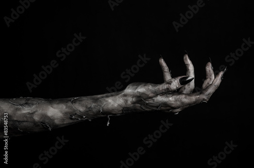 black hand of death, walking dead, zombie theme,  zombie hands photo