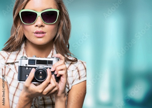 Glasses, hipster, girl. © BillionPhotos.com
