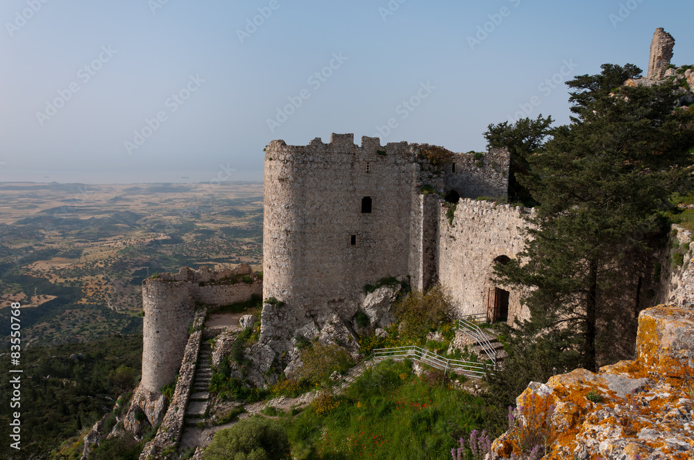 Kantara castle in Northern Cyprus.