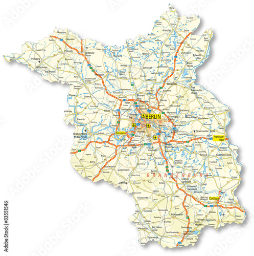 Bundesland Brandenburg mit Berlin