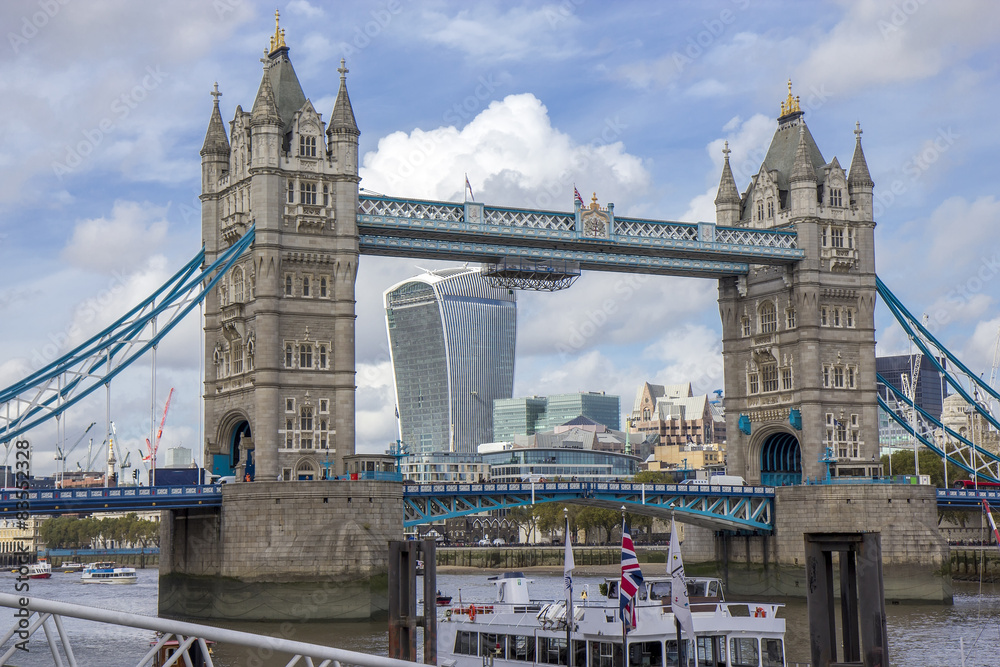 Tower Bridge from the South Bank. London. England