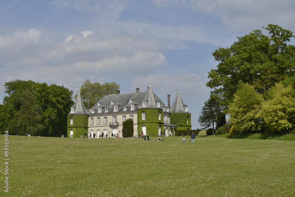 Obraz premium Le château de la Hulpe au domaine provincial de Solvay
