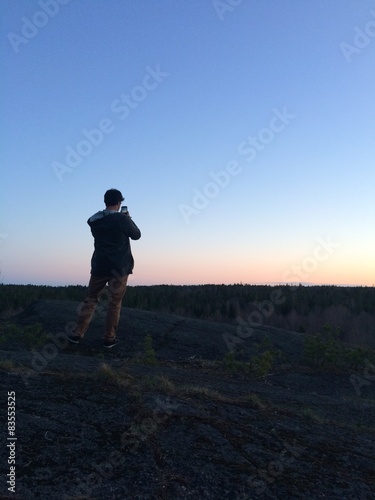 Man taking a picture