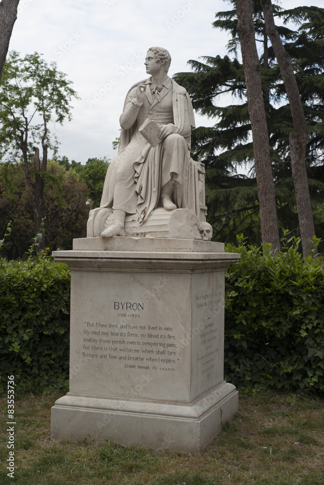 statue villa  borghese rome italy