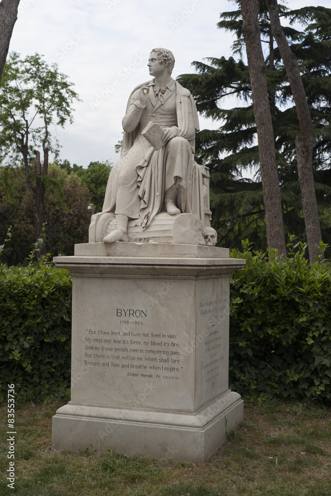 Obraz premium statue villa borghese rome italy